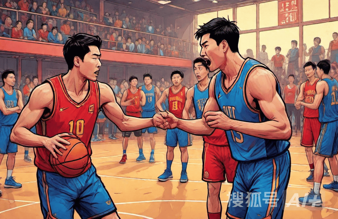红蓝对决：篮球比赛中的激烈对抗的简单介绍